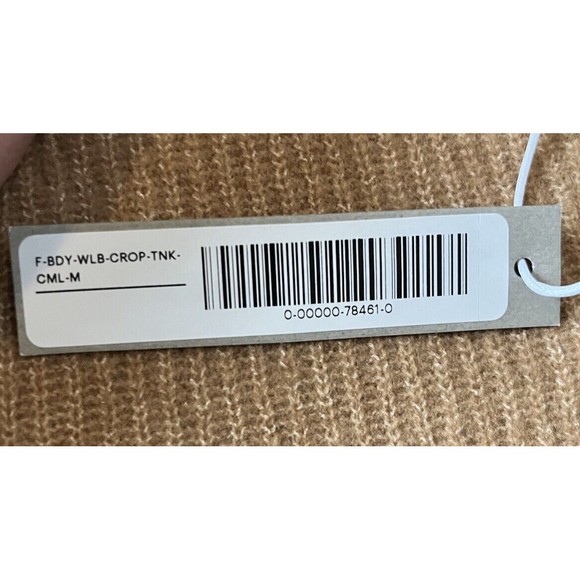 NWT Everlane Wool Blend Crop Tank In Camel Size Medium - Picture 5 of 8